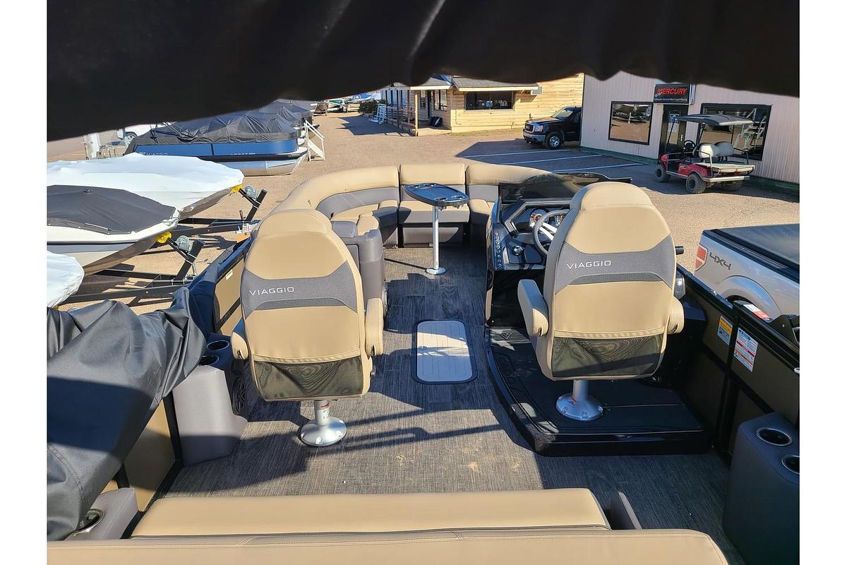 2024 Viaggio Lago Z 24S Tritoon With A 200HP Suzuki Motor & Yacht Club Trailer