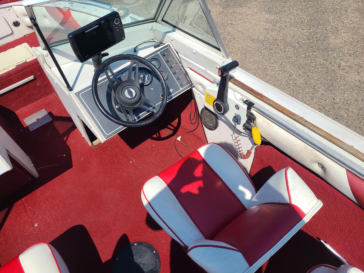 Used 1990 Crestliner 1600 W/ A 90HP Johnson Motor & Trailer