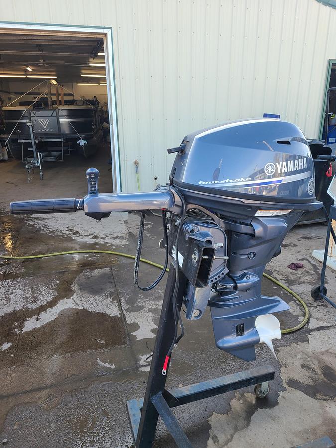 Used 2024 Yamaha 25HP Short Shaft Tiller