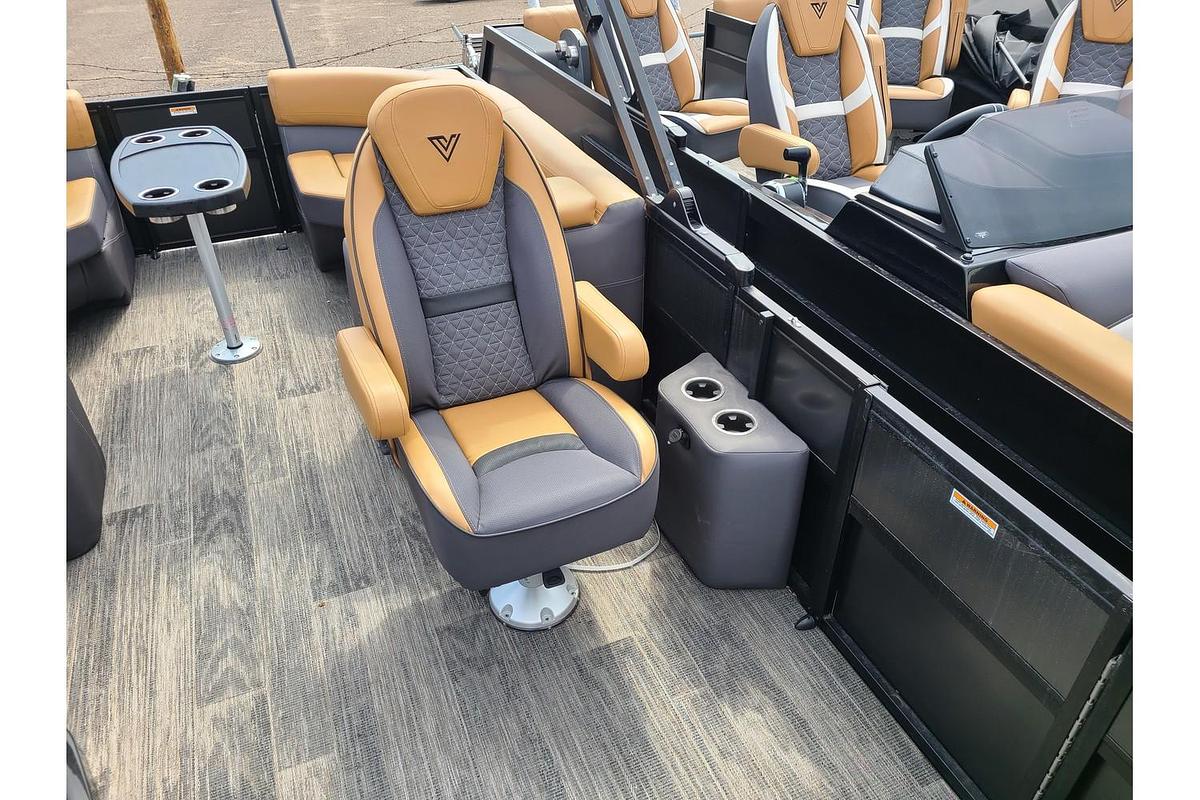 2025 Viaggio Lago Z24U Tritoon With A 200HP Suzuki Motor & Yacht Club Trailer
