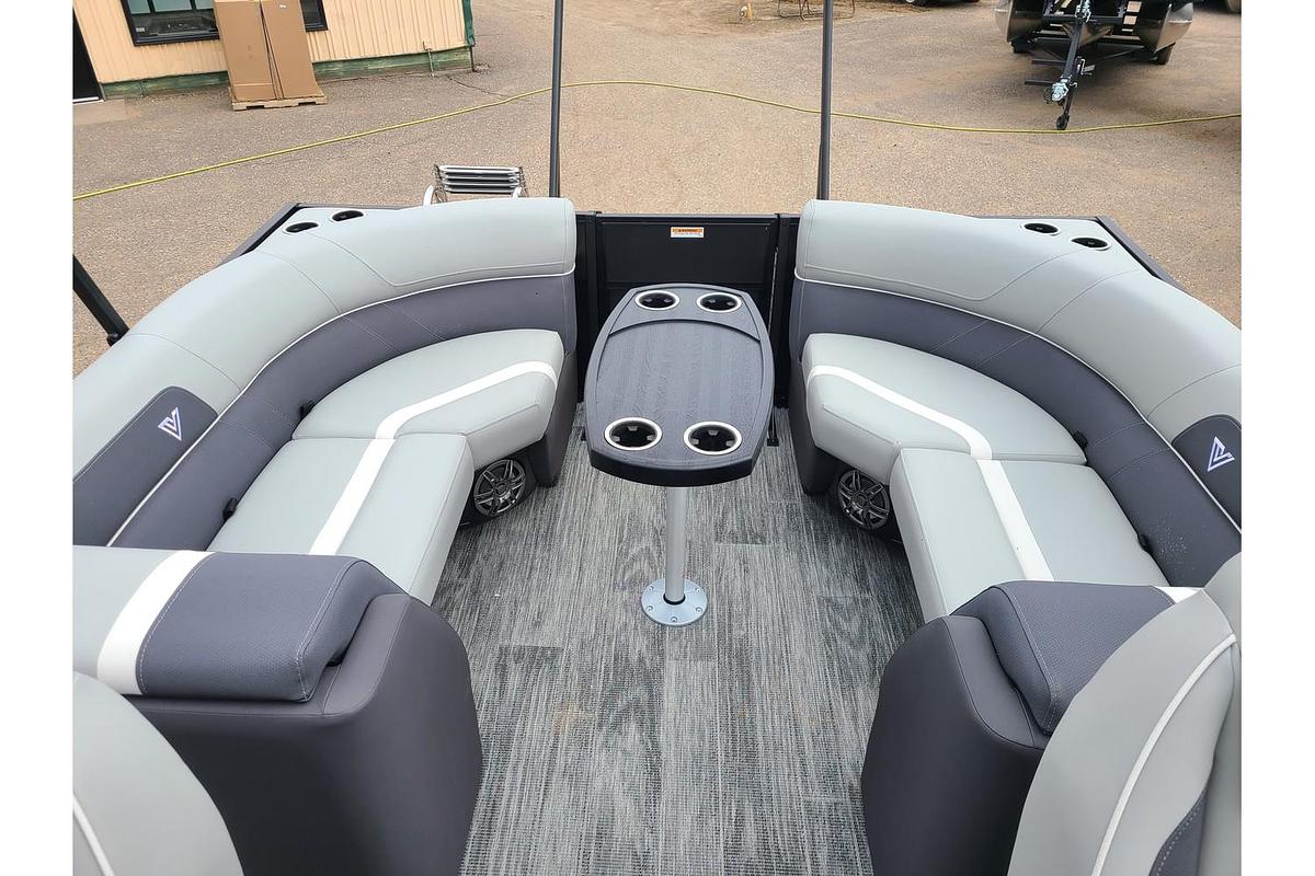 2025 Viaggio Lago X22U Tritoon With A 150HP Suzuki Motor & Yacht Club Trailer