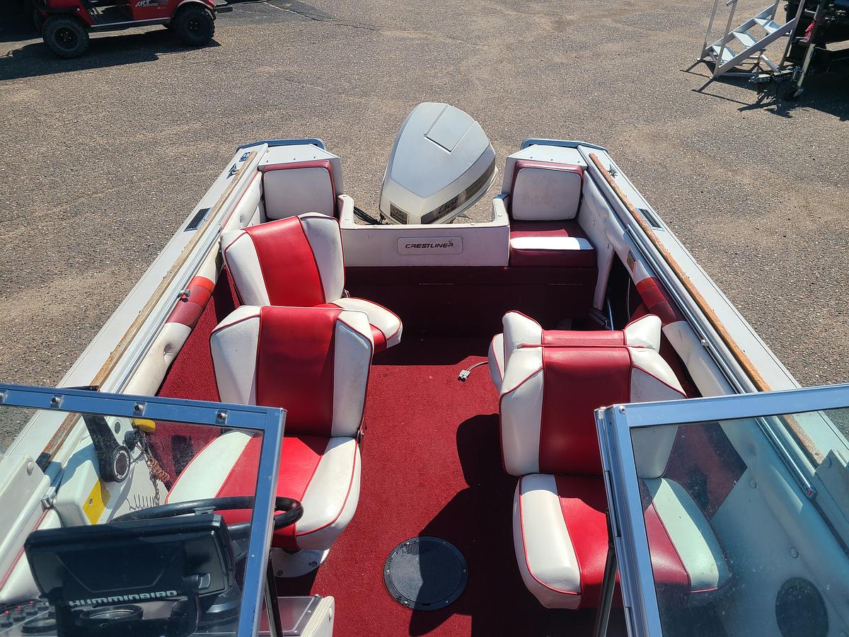 Used 1990 Crestliner 1600 W/ A 90HP Johnson Motor & Trailer