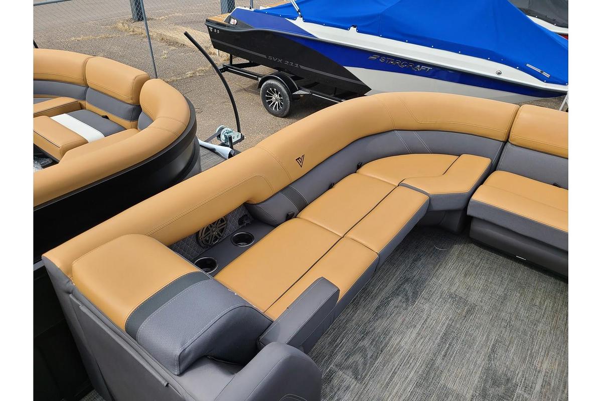 2025 Viaggio Lago Z24U Tritoon With A 200HP Suzuki Motor & Yacht Club Trailer