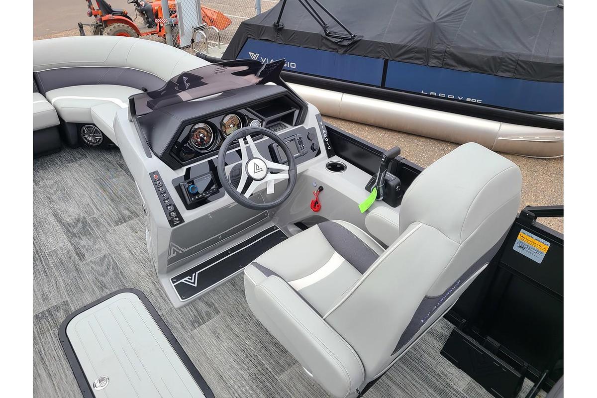 2025 Viaggio Lago X22U Tritoon With A 150HP Suzuki Motor & Yacht Club Trailer