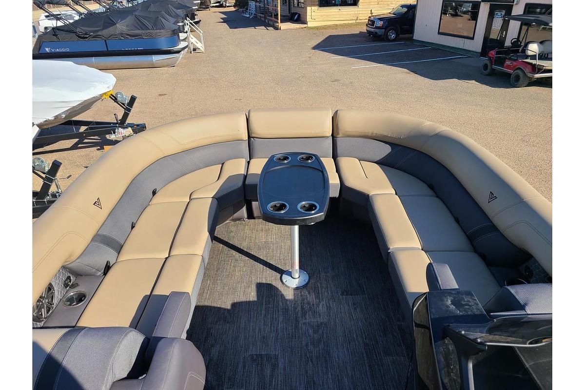 2024 Viaggio Lago Z 24S Tritoon With A 200HP Suzuki Motor & Yacht Club Trailer