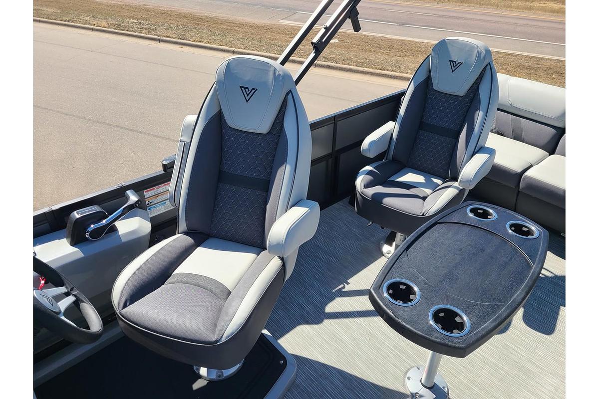 2025 Viaggio Lago Z22Q Tritoon W/ 150HP Suzuki Motor & Yacht Club Deluxe Bunk Trailer