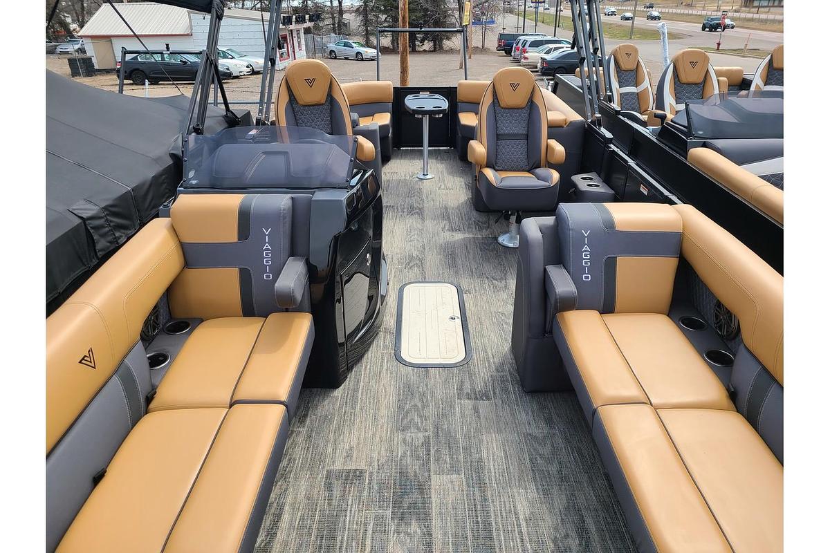 2025 Viaggio Lago Z24U Tritoon With A 200HP Suzuki Motor & Yacht Club Trailer