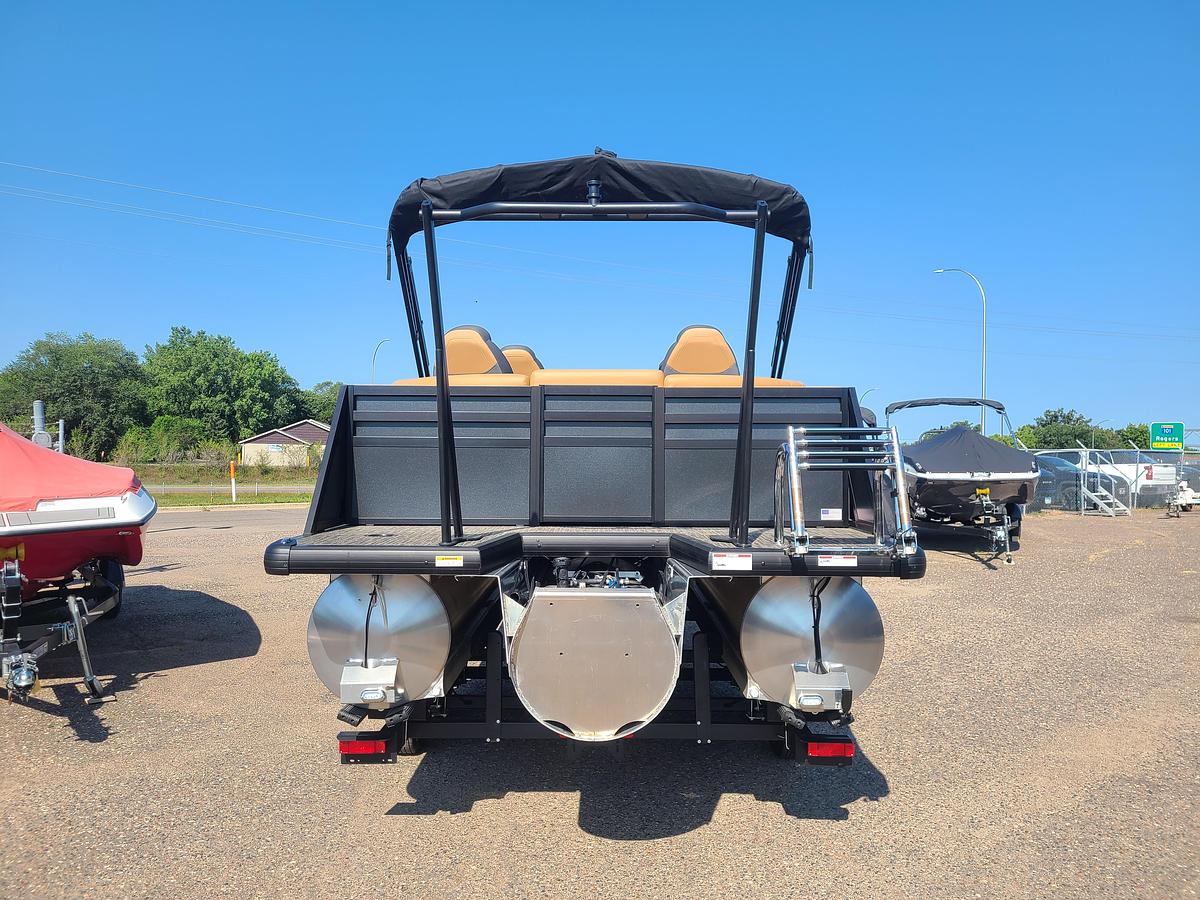 2026 Viaggio Lago X22Q Tritoon With A 200HP Suzuki Stealth Motor