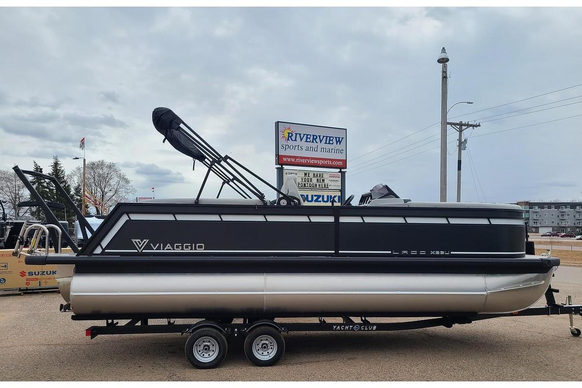 2025 Viaggio Lago X22U Tritoon With A 150HP Suzuki Motor & Yacht Club Trailer