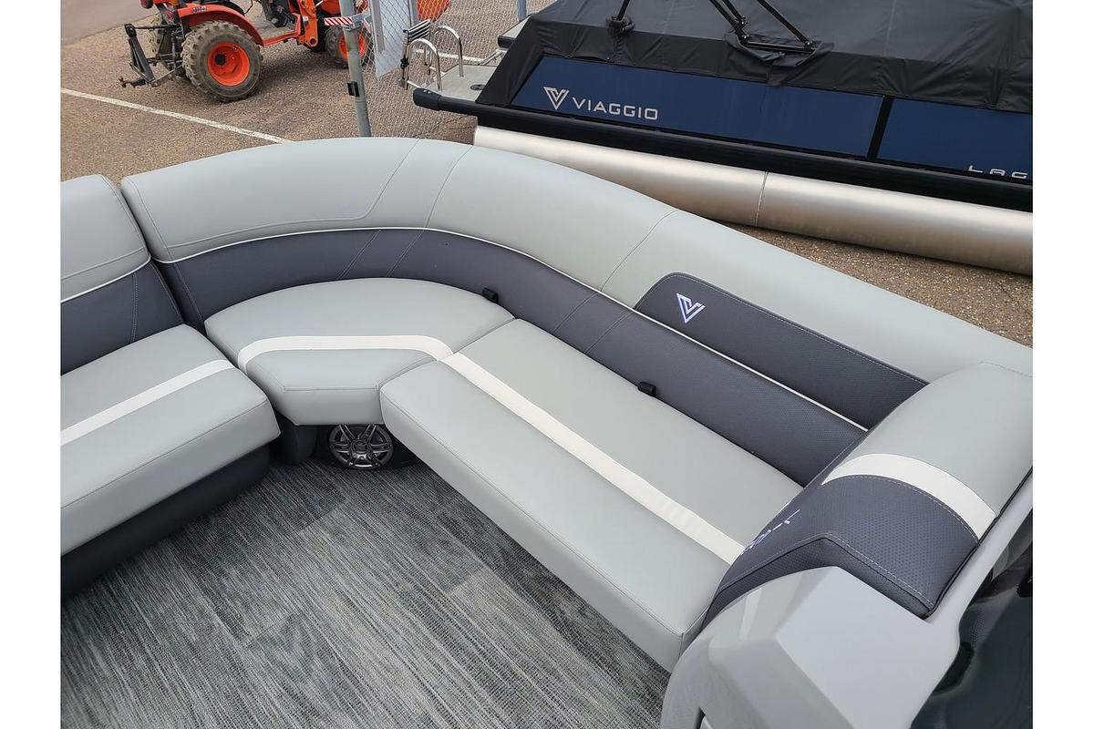 2025 Viaggio Lago X22U Tritoon With A 150HP Suzuki Motor & Yacht Club Trailer