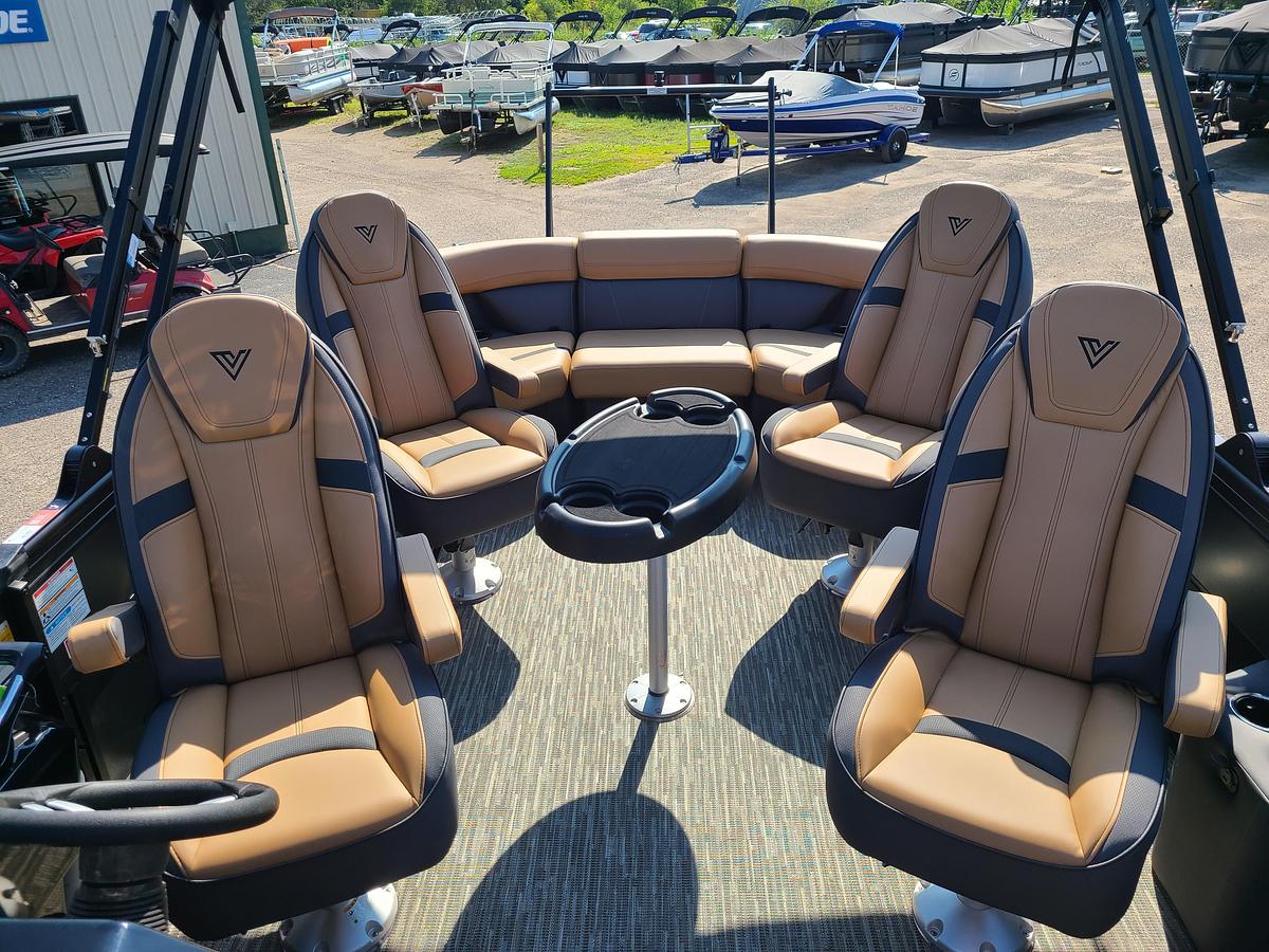 2026 Viaggio Lago X22Q Tritoon With A 200HP Suzuki Stealth Motor