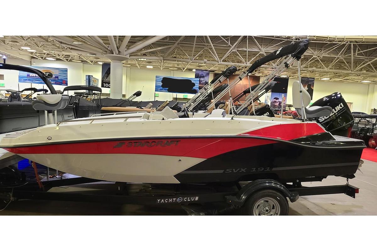 2025 Starcraft SVX 191 Deck Boat W/ 150HP Suzuki Motor & Trailer