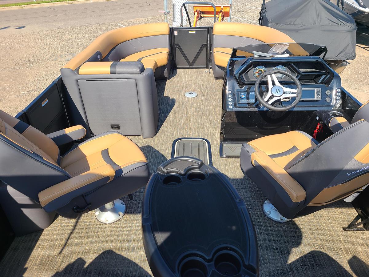 2026 Viaggio Lago X22Q Tritoon With A 200HP Suzuki Stealth Motor