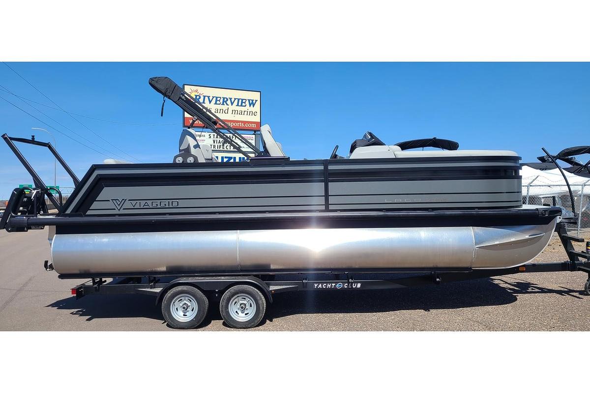 2025 Viaggio Lago Z22Q Tritoon W/ 150HP Suzuki Motor & Yacht Club Deluxe Bunk Trailer