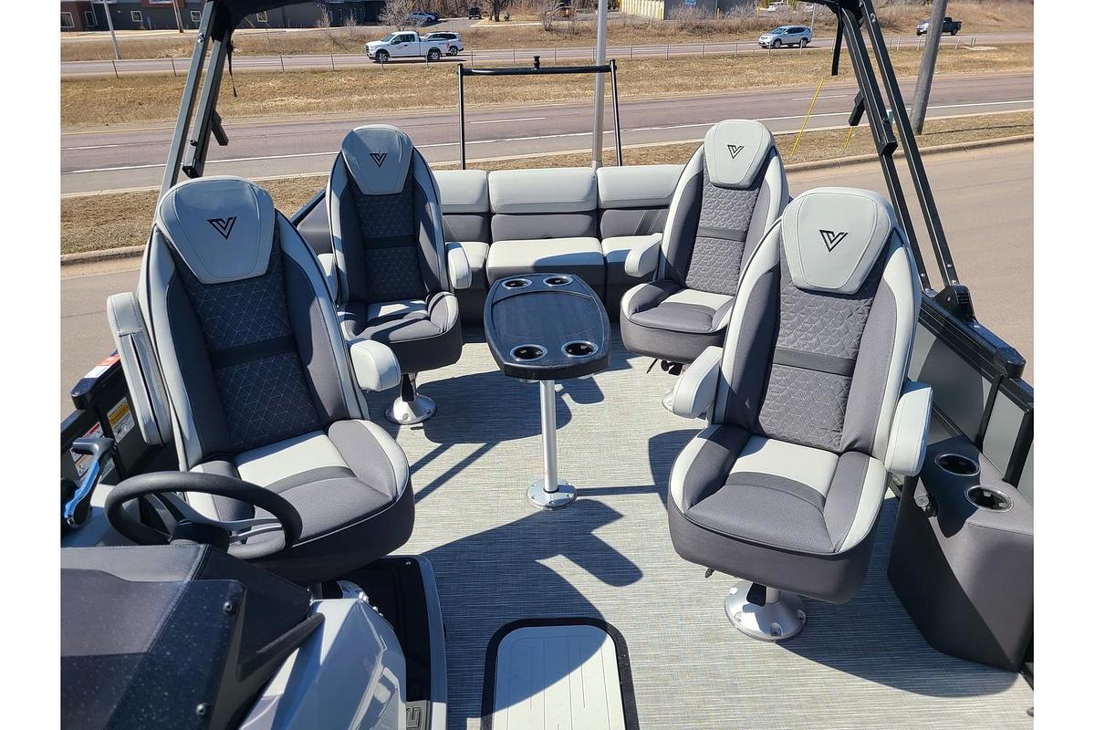 2025 Viaggio Lago Z22Q Tritoon W/ 150HP Suzuki Motor & Yacht Club Deluxe Bunk Trailer