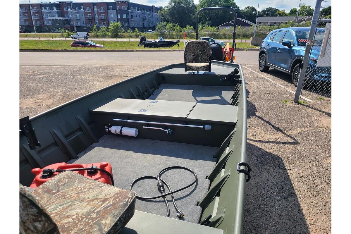Used 2005 Alumacraft MV1648 W/ Jon Boat W/ 15HP Johnson Motor & Trailer