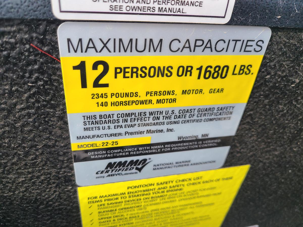 Used 2018 Premier 230 Sunsation RF With A 115HP Mercury Motor