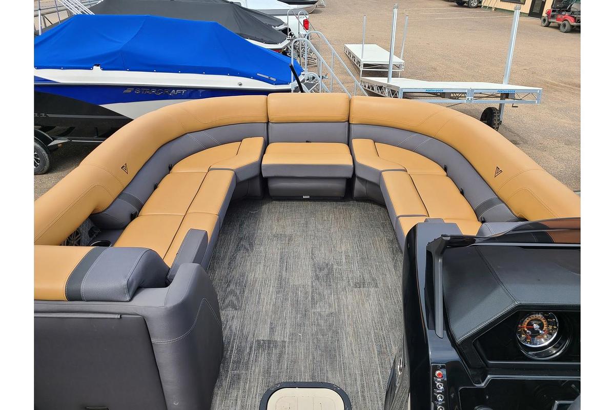 2025 Viaggio Lago Z24U Tritoon With A 200HP Suzuki Motor & Yacht Club Trailer