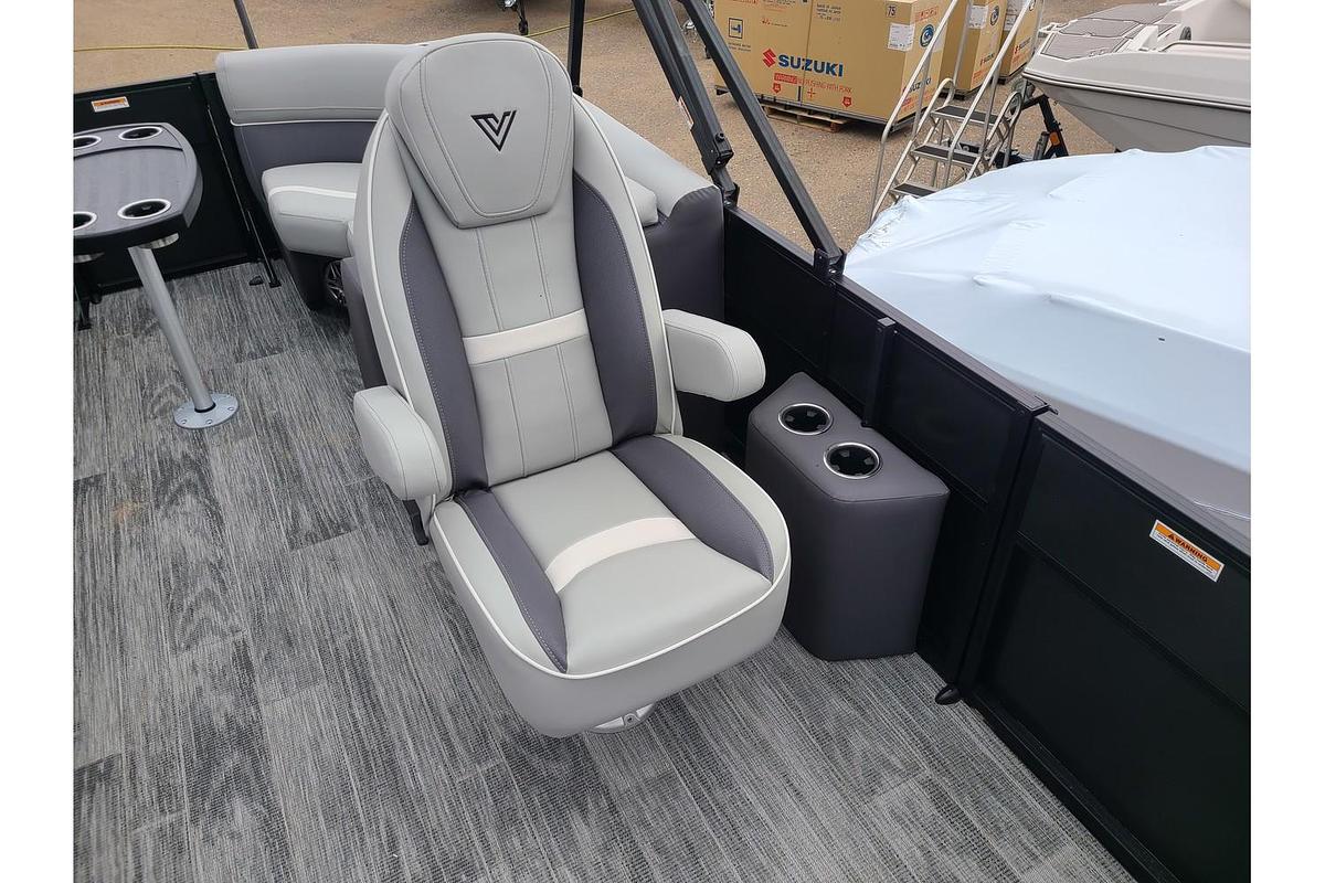 2025 Viaggio Lago X22U Tritoon With A 150HP Suzuki Motor & Yacht Club Trailer