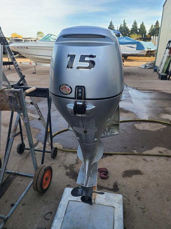 Used 2019 Honda Marine 15HP Short Shaft Tiller