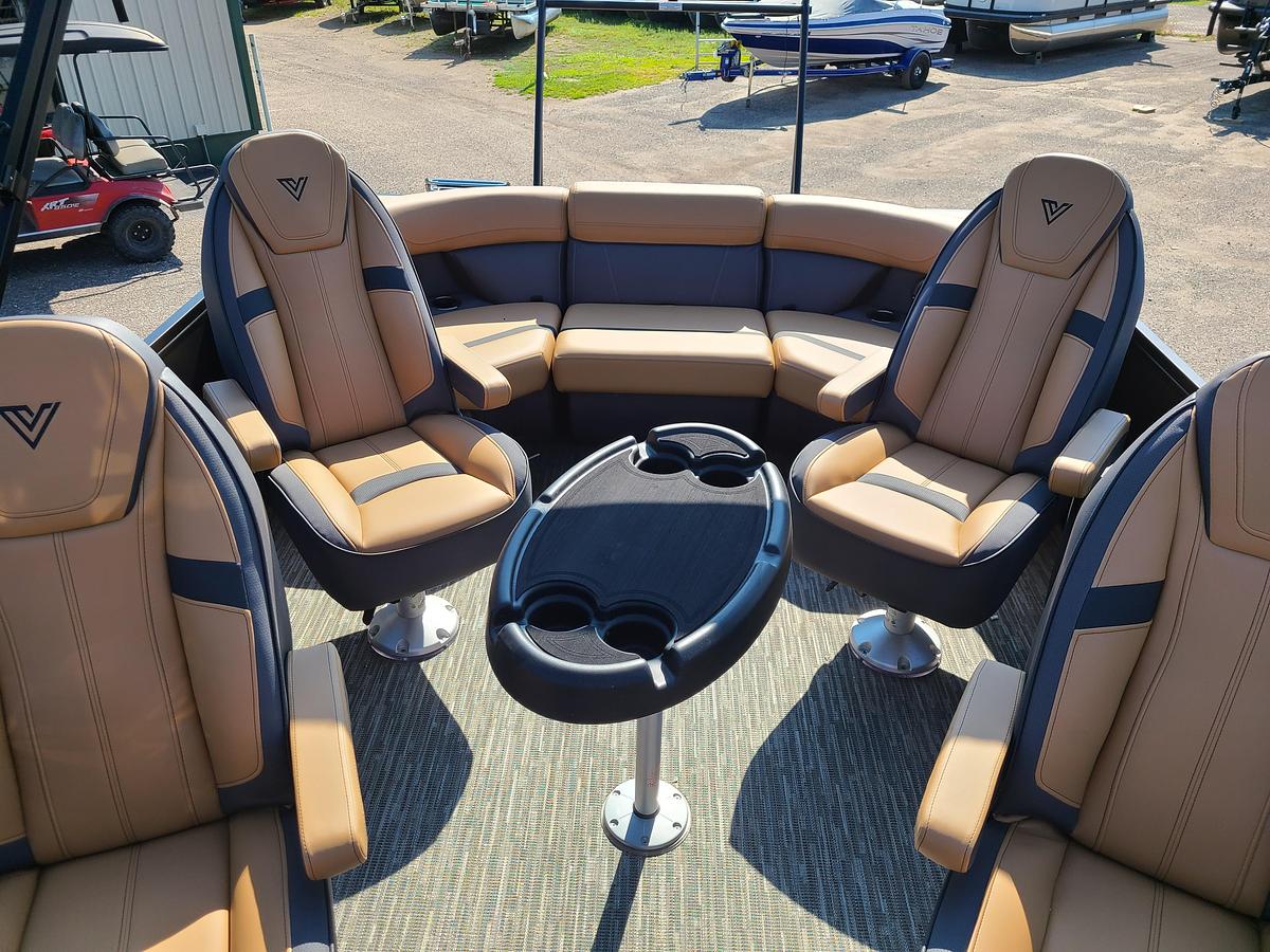2026 Viaggio Lago X22Q Tritoon With A 200HP Suzuki Stealth Motor
