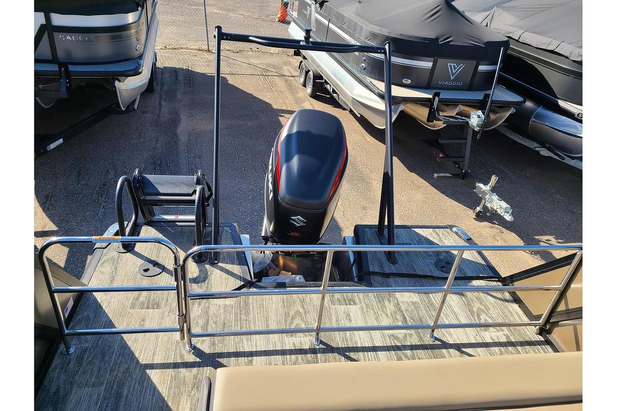 2024 Viaggio Lago Z 24S Tritoon With A 200HP Suzuki Motor & Yacht Club Trailer