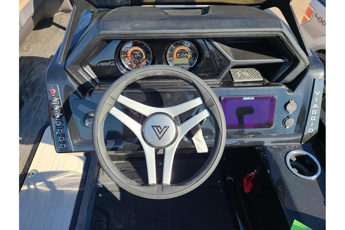 2024 Viaggio Lago Z 24S Tritoon With A 200HP Suzuki Motor & Yacht Club Trailer