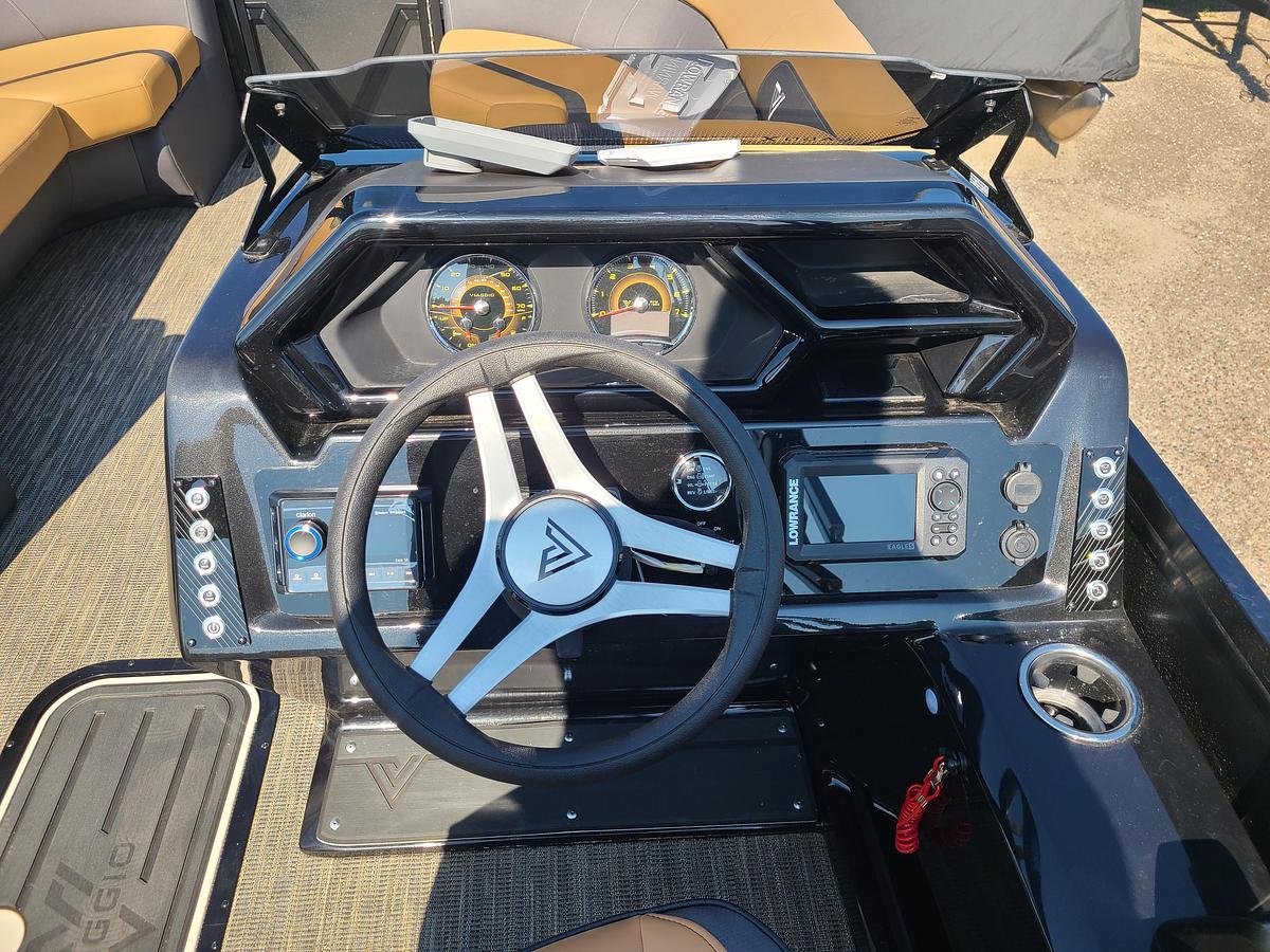 2026 Viaggio Lago X22Q Tritoon With A 200HP Suzuki Stealth Motor
