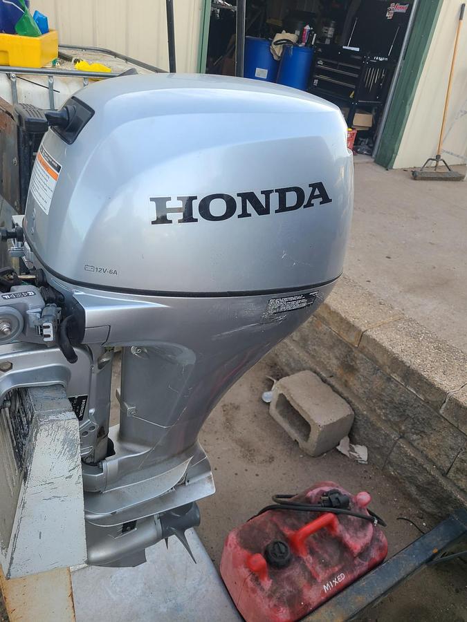 Used 2019 Honda Marine 15HP Short Shaft Tiller