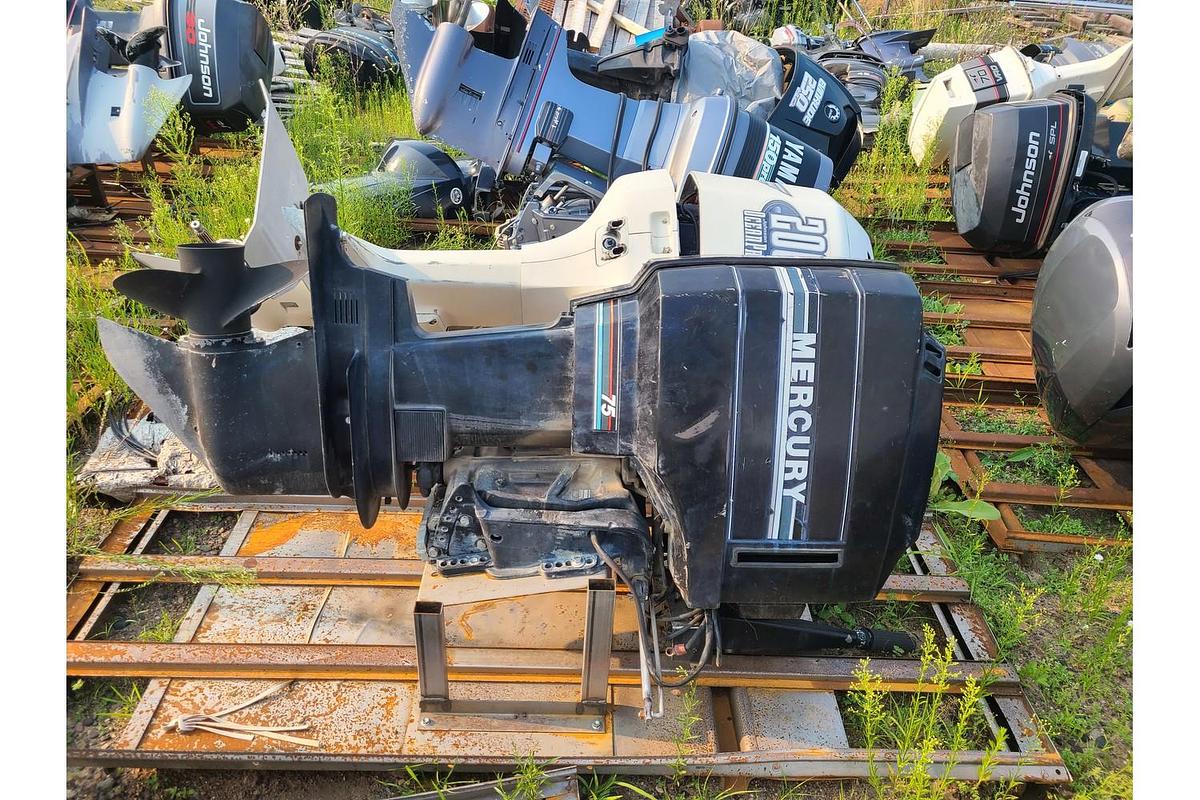 Used 1992 Mercury 75HP Tiller