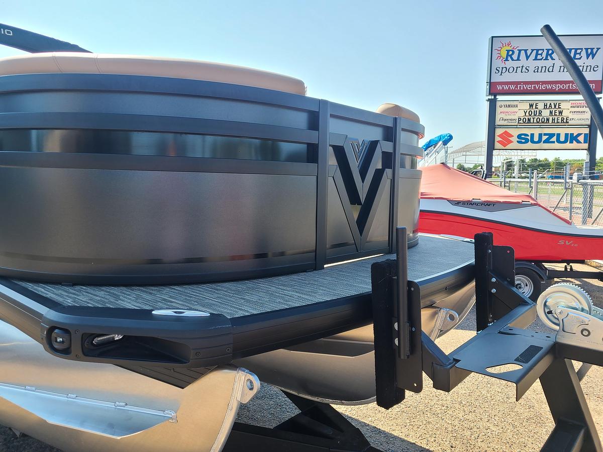 2026 Viaggio Lago X22Q Tritoon With A 200HP Suzuki Stealth Motor