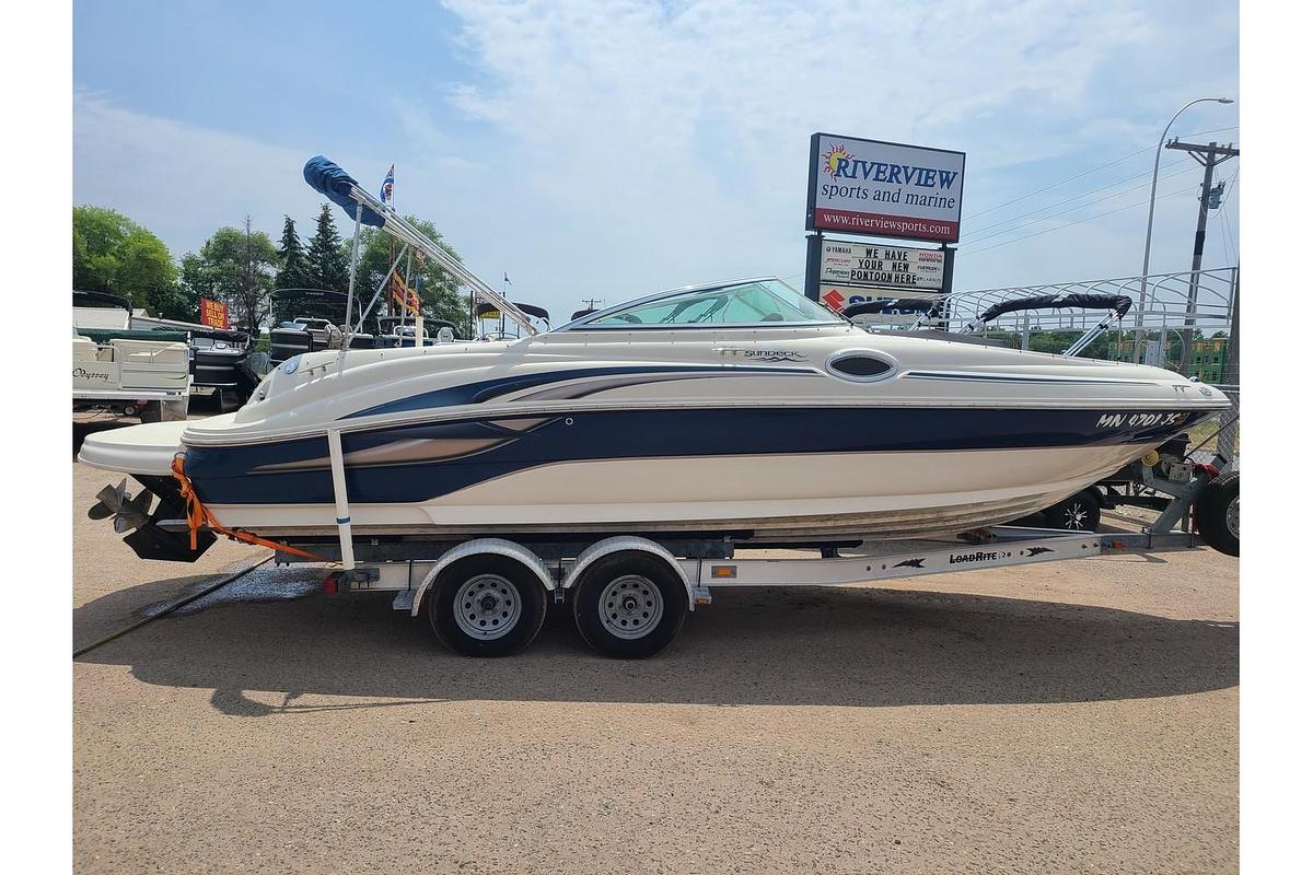 Used 2003 Sea Ray 240 Sundeck With A Mercruiser 350 MAG MPI & Trailer