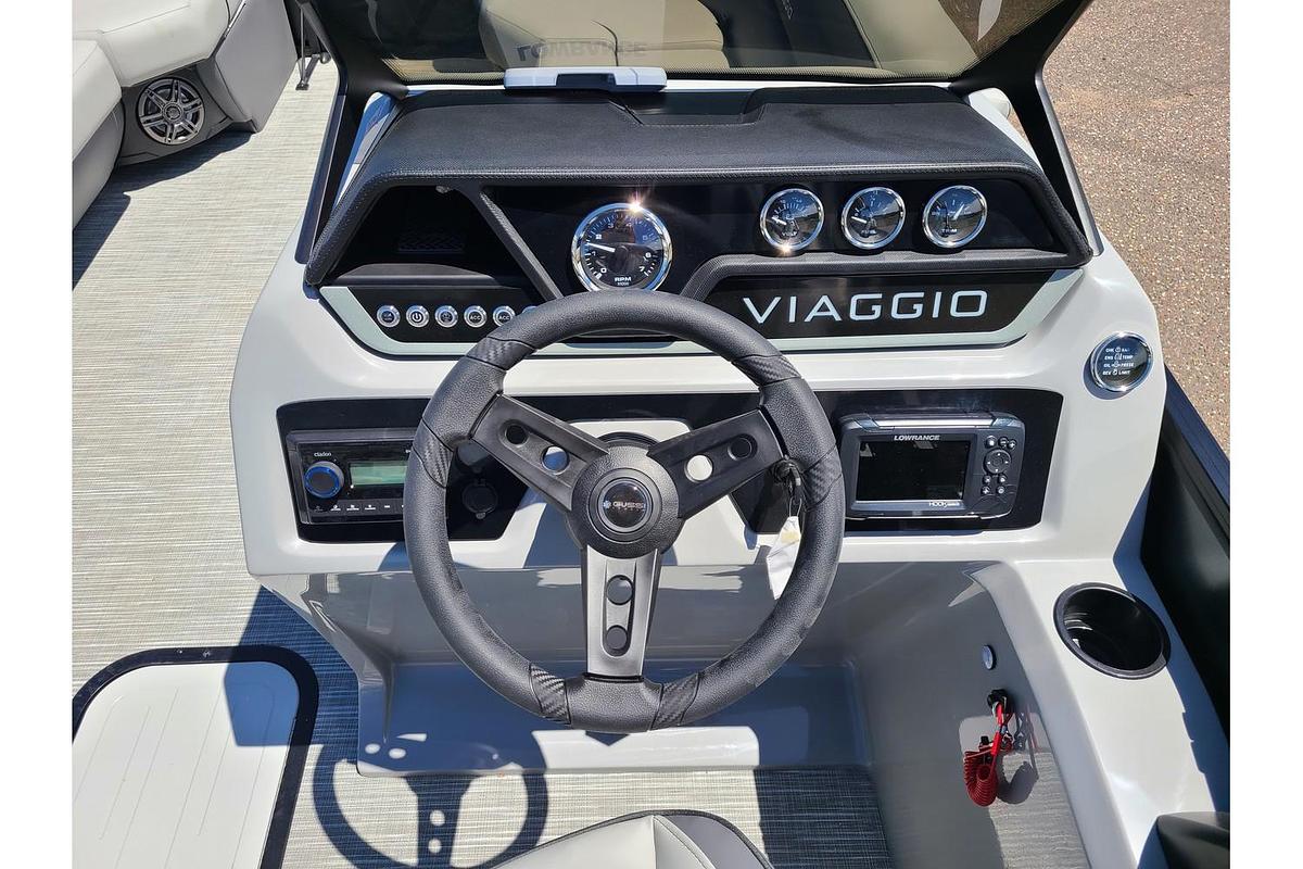 2024 Viaggio Lago V20C Tritoon With A 150HP Suzuki Motor