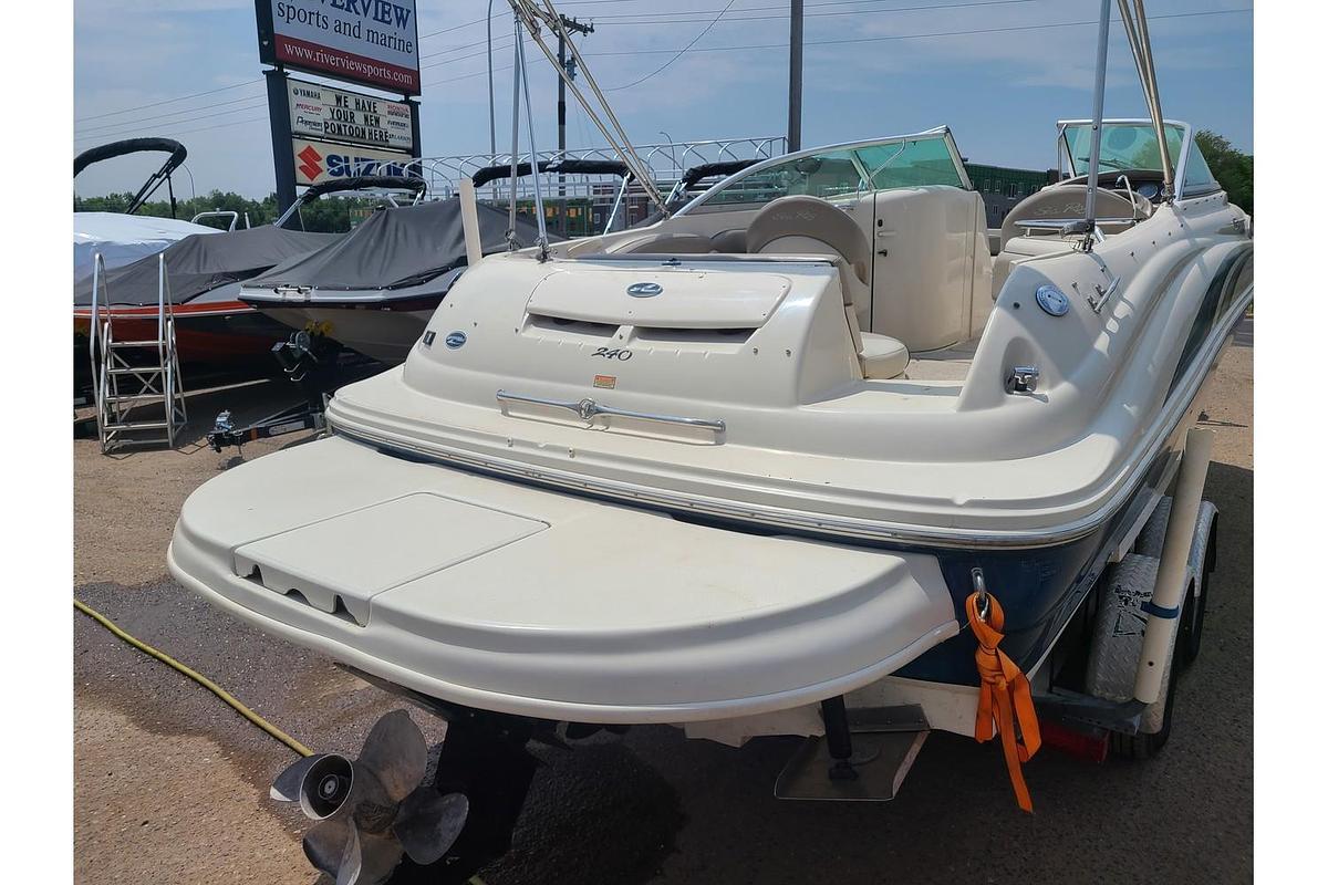 Used 2003 Sea Ray 240 Sundeck With A Mercruiser 350 MAG MPI & Trailer