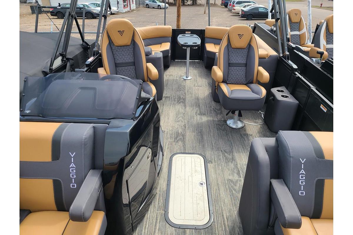 2025 Viaggio Lago Z24U Tritoon With A 200HP Suzuki Motor & Yacht Club Trailer