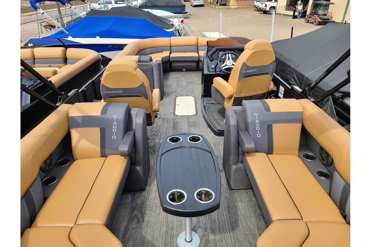 2025 Viaggio Lago Z24U Tritoon With A 200HP Suzuki Motor & Yacht Club Trailer