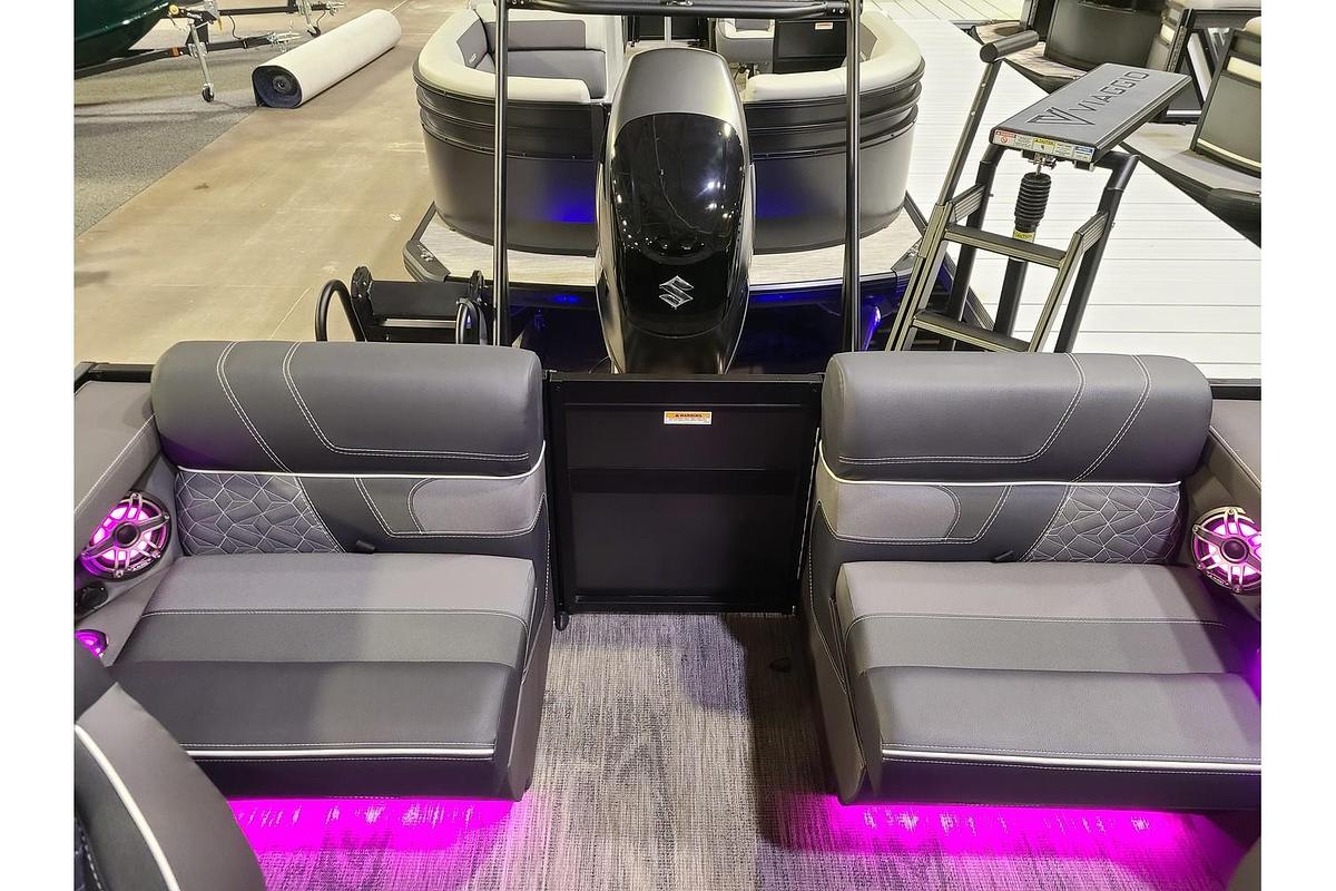 2025 Viaggio Diamante 26Q With A Dual Prop 350HP Suzuki Motor & Yacht Club Bunk Trailer
