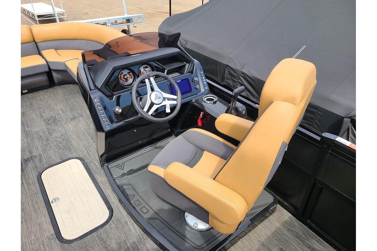 2025 Viaggio Lago Z24U Tritoon With A 200HP Suzuki Motor & Yacht Club Trailer
