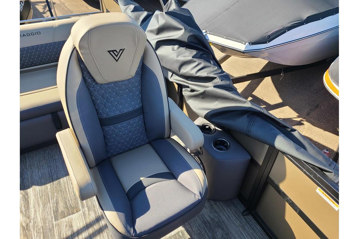 2024 Viaggio Lago Z 24S Tritoon With A 200HP Suzuki Motor & Yacht Club Trailer