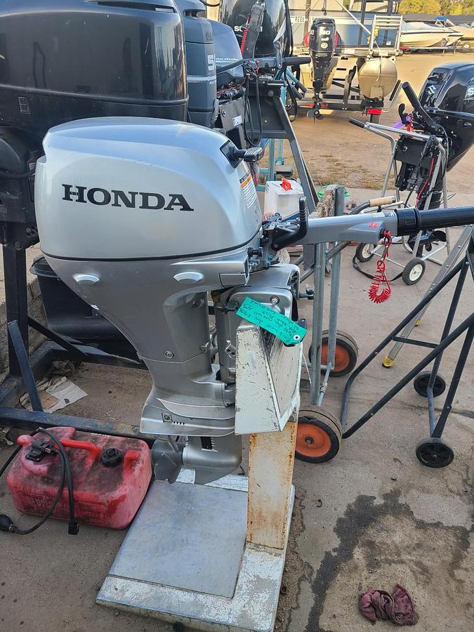 Used 2019 Honda Marine 15HP Short Shaft Tiller