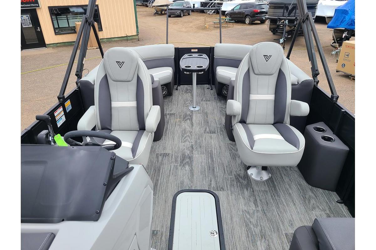 2025 Viaggio Lago X22U Tritoon With A 150HP Suzuki Motor & Yacht Club Trailer