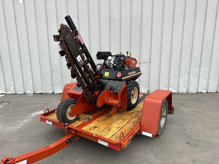 Used Ditch Witch 1820 H Walk Behind 48" Trencher w Trailer 18 HP Vermeer W boring att