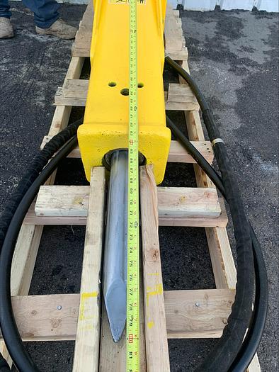 Used 2018 Indeco HP1000 Hydraulic Breaker Hammer Excavator Attachment w Wain Roy A Style Quick Connect Mount