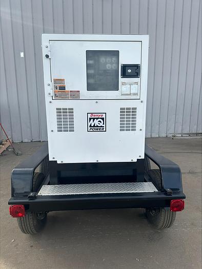 Used MQ MultiQuip WhisperWatt 45 KVA 36 Kw towable generator DCA-45SSIU4F 4422 HRS