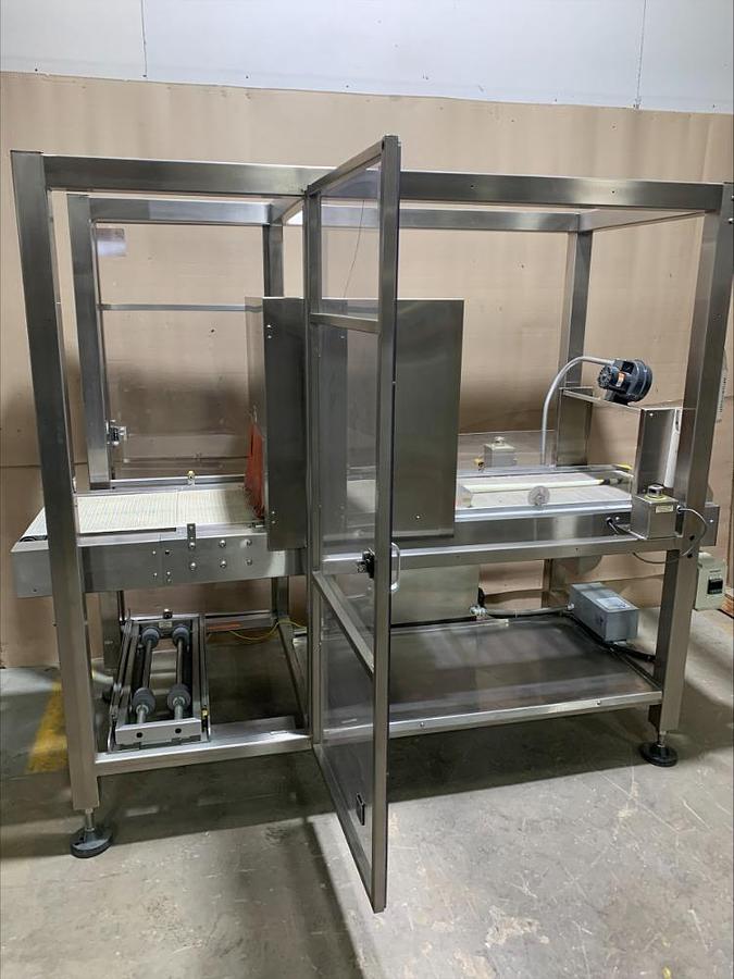 Used Omega TLB Shrink Heat Tunnel Bundler Pharmaceutical Food Grade Stainless Steel