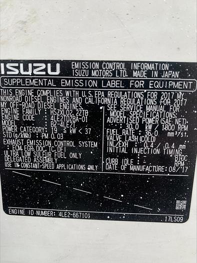 Used 2018 MQ MultiQuip WhisperWatt 25 KVA Towable Generator DCA-25SSIU4F 1870 HRS