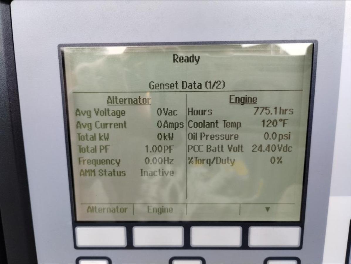 Used Cummins Onan 350DFCC 350 Kw Diesel Standby or Prime Generator 775 Hrs