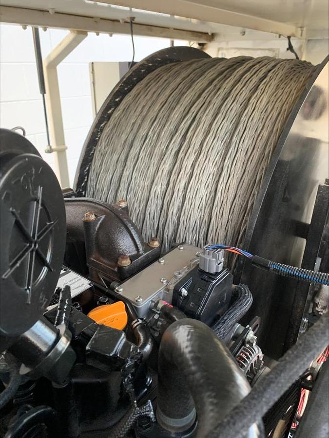 Used Thaler KE-SP3050 Underground Cable Puller 11,000 Lb Capacity 130 Hours!!! Remote/Printer