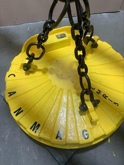 Used Gensco CanMag LMR-130-L 52" Lifting Scrap Metal Magnet 230v DC