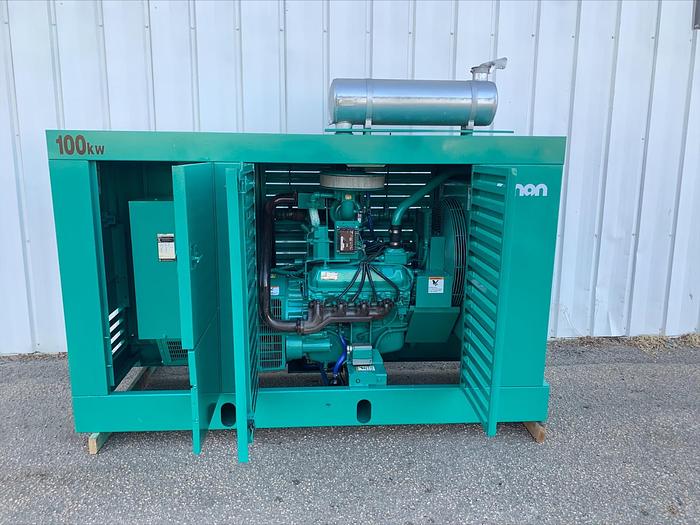 Used Cummins Onan ENBA 100 Kw LP/NG Natural Gas or Propane Standby Generator 1 & 3 phase